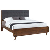 Robyn Wood Eastern King Platform Bed Dark Walnut | Grey | Dark Walnut | 205131KE