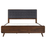Robyn Wood Eastern King Platform Bed Dark Walnut | Grey | Dark Walnut | 205131KE