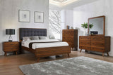 Robyn 4-piece Twin Bedroom Set Dark Walnut | California King / 5-piece | 205131KW-S5