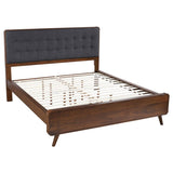 Robyn Wood California King Platform Bed Dark Walnut | Grey | Dark Walnut | 205131KW