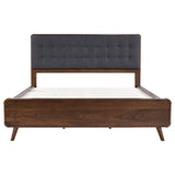 Robyn Wood California King Platform Bed Dark Walnut | Grey | Dark Walnut | 205131KW