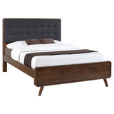 Robyn Wood Queen Platform Bed Dark Walnut | Brown | Dark Walnut | 205131Q