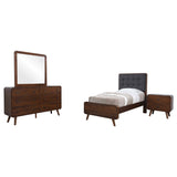 Robyn 4-piece Twin Bedroom Set Dark Walnut | Gallery | 205131T-S4 205131F-S4 205131Q-S4 205131KE-S4 205131KW-S4 205131T-S5 205131F-S5 205131Q-S5 205131KE-S5 205131KW-S5