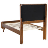 Robyn Wood Twin Platform Bed Dark Walnut | Twin | Grey | Dark Walnut | 205131T