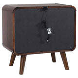 Robyn 2-drawer Nightstand Bedside Table Dark Walnut | Brown | Dark Walnut | 205132
