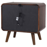 Robyn 2-drawer Nightstand Bedside Table Dark Walnut | Brown | Dark Walnut | 205132
