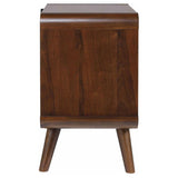 Robyn 2-drawer Nightstand Bedside Table Dark Walnut | Brown | Dark Walnut | 205132