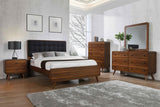 Robyn 2-drawer Nightstand Bedside Table Dark Walnut | Brown | Dark Walnut | 205132