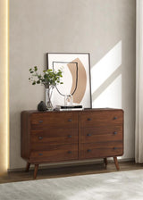 Robyn 6-drawer Bedroom Dresser Dark Walnut | Brown | Dark Walnut | 205133