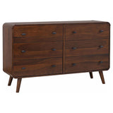 Robyn 6-drawer Bedroom Dresser Dark Walnut | Brown | Dark Walnut | 205133