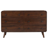 Robyn 6-drawer Bedroom Dresser Dark Walnut | Brown | Dark Walnut | 205133