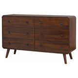 Robyn 6-drawer Bedroom Dresser Dark Walnut | Brown | Dark Walnut | 205133