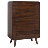 Robyn 5-drawer Bedroom Chest of Drawers Dark Walnut | Brown | Dark Walnut | 205135