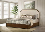 Garland 58-inch Eastern King Panel Bed Cream Brown Cherry | Eastern King | Brown | Brown Cherry / Cream | 205301KE