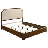 Garland 58-inch Eastern King Panel Bed Cream Brown Cherry | Eastern King | Brown | Brown Cherry / Cream | 205301KE
