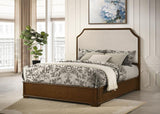 Garland 58-inch Queen Panel Bed Cream and Brown Cherry | Queen | Brown | Brown Cherry / Cream | 205301Q
