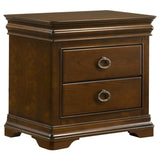 Garland 2-drawer Nightstand Bedside Table Brown Cherry | Brown | Brown Cherry | 205302