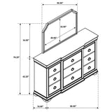 Garland 9-drawer Bedroom Dresser with Mirror Brown Cherry | Brown | Brown Cherry | 205303M
