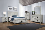 Franco 4-piece Queen Bedroom Set Distressed White | Eastern King / 5-piece / 205330KE-S5 | 205330KE-S5