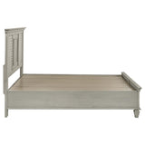 Franco Wood Queen Storage Panel Bed Distressed White | Queen | White | Distressed White | 205330Q