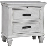 Franco 2-drawer Nightstand Distressed White | White | Distressed White | 205332