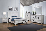 Franco 5-drawer Dresser with Mirror Distressed White | White | Distressed White | 205333M