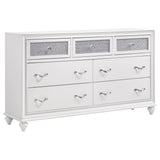 Barzini 4-piece Queen Bedroom Set White | Gallery | 205891Q-S4 205891KE-S4 205891KW-S4 205891Q-S5 205891KE-S5 205891KW-S5