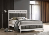 Barzini Wood Queen Panel Bed White | King | White | 205891Q