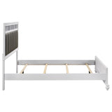 Barzini Wood Queen Panel Bed White | King | White | 205891Q