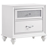 Barzini 2-drawer Nightstand White | White | 205892