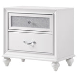 Barzini 2-drawer Nightstand White | White | 205892