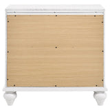 Barzini 2-drawer Nightstand White | White | 205892