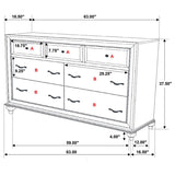 Barzini 7-drawer Dresser White | White | 205893