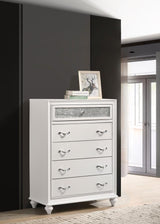 Barzini 5-drawer Bedroom Chest White | White | 205895