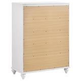 Barzini 5-drawer Bedroom Chest White | White | 205895