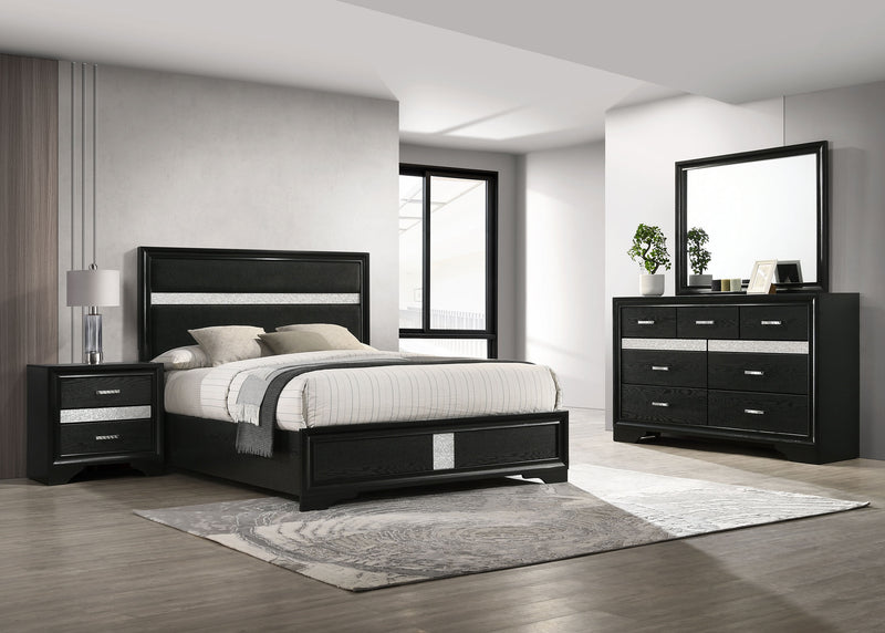 Miranda 4-piece Twin Bedroom Set Black