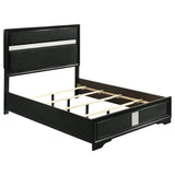 Miranda 54-inch Upholstered Full Panel Bed Black | Black | 206360F