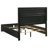 Miranda 54-inch Upholstered Full Panel Bed Black | Black | 206360F