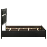 Miranda 54-inch Upholstered Full Panel Bed Black | Black | 206360F