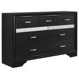 Miranda 5-piece Eastern King Bedroom Set White | Eastern King | Black | 206360KE-S5N