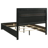 Miranda 54-inch Upholstered Eastern King Panel Bed Black | Black | 206360KE
