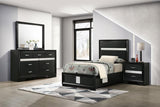 Miranda 4-piece Twin Bedroom Set Black | Gallery | 206360T-S4 206360F-S4 206360Q-S4 206361F-S4 206361Q-S4 206361T-S4 206360KE-S4 206361KE-S4 206360KW-S4 206361KW-S4 206360T-S5 206361T-S5 206360F-S5 206361F-S5 206360Q-S5 206361Q-S5 206360KE-S5 206361KE-S5 206360KW-S5 206361KW-S5