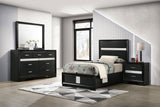 Miranda 4-piece Twin Bedroom Set Black | Twin / 4-piece / 206360T-S4 | 206360T-S4