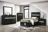 Miranda 4-piece Twin Bedroom Set Black | Twin / 5-piece / 206360T-S5 | 206360T-S5