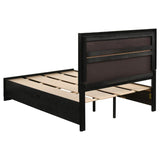 Miranda 51-inch Wood Full Storage Panel Bed Black | Black | 206361F