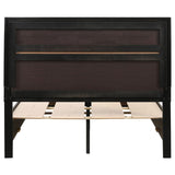 Miranda 51-inch Wood Full Storage Panel Bed Black | Black | 206361F