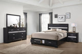 Miranda 4-piece Twin Bedroom Set Black | Eastern King / 4-piece / 206361KE-S4 | 206361KE-S4