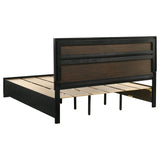 Miranda 51-inch Wood Eastern King Storage Panel Bed Black | Black | 206361KE