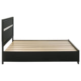 Miranda 51-inch Wood Eastern King Storage Panel Bed Black | Black | 206361KE