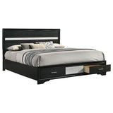 Miranda 51-inch Wood California King Storage Panel Bed Black | Black | 206361KW